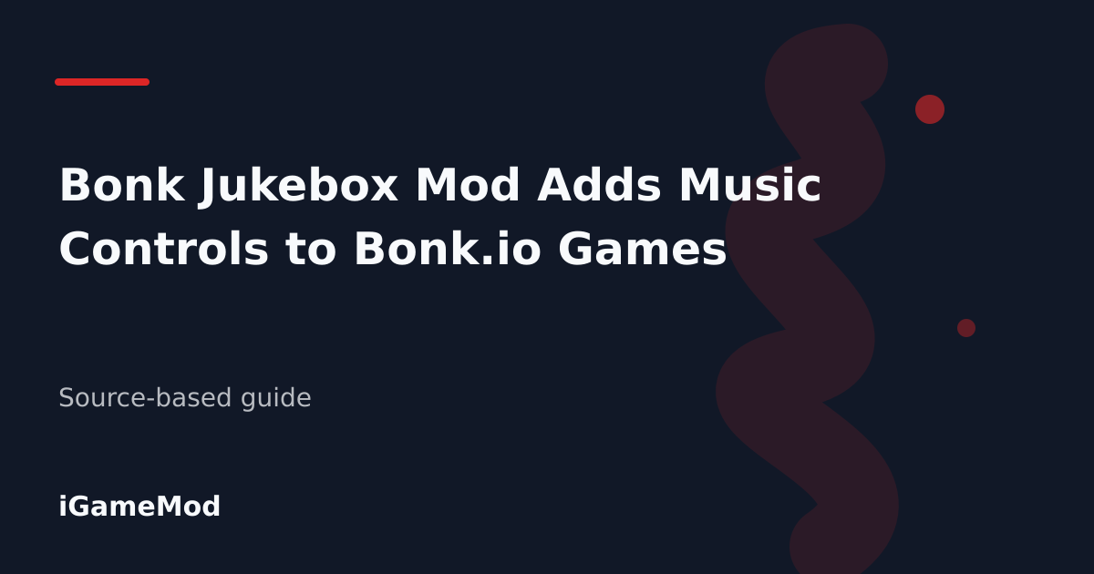 Editorial cover for Bonk Jukebox Mod Adds Music Controls to Bonk.io Games