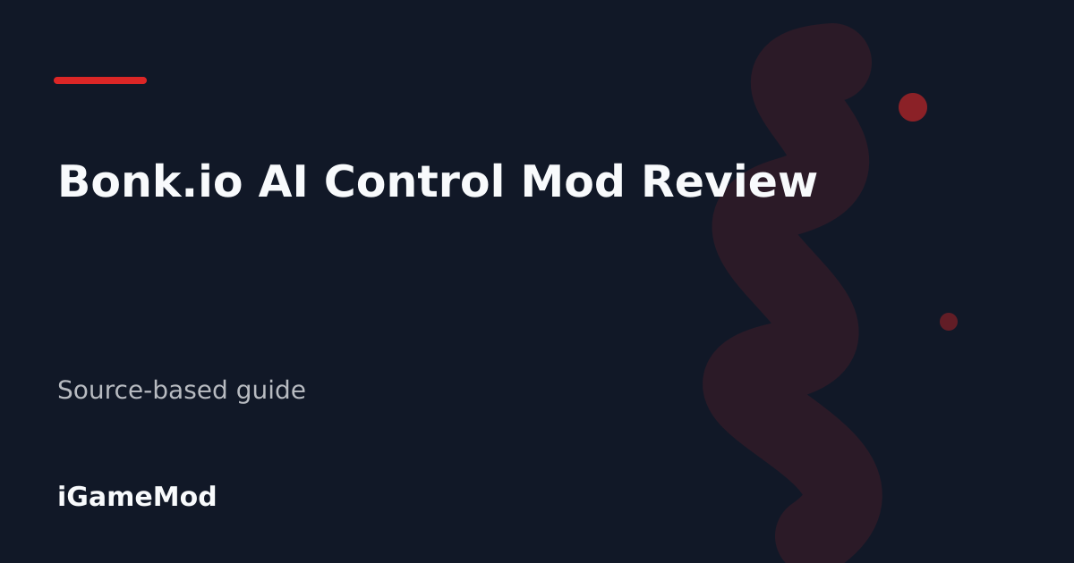 Editorial cover for Bonk.io AI Control Mod Review