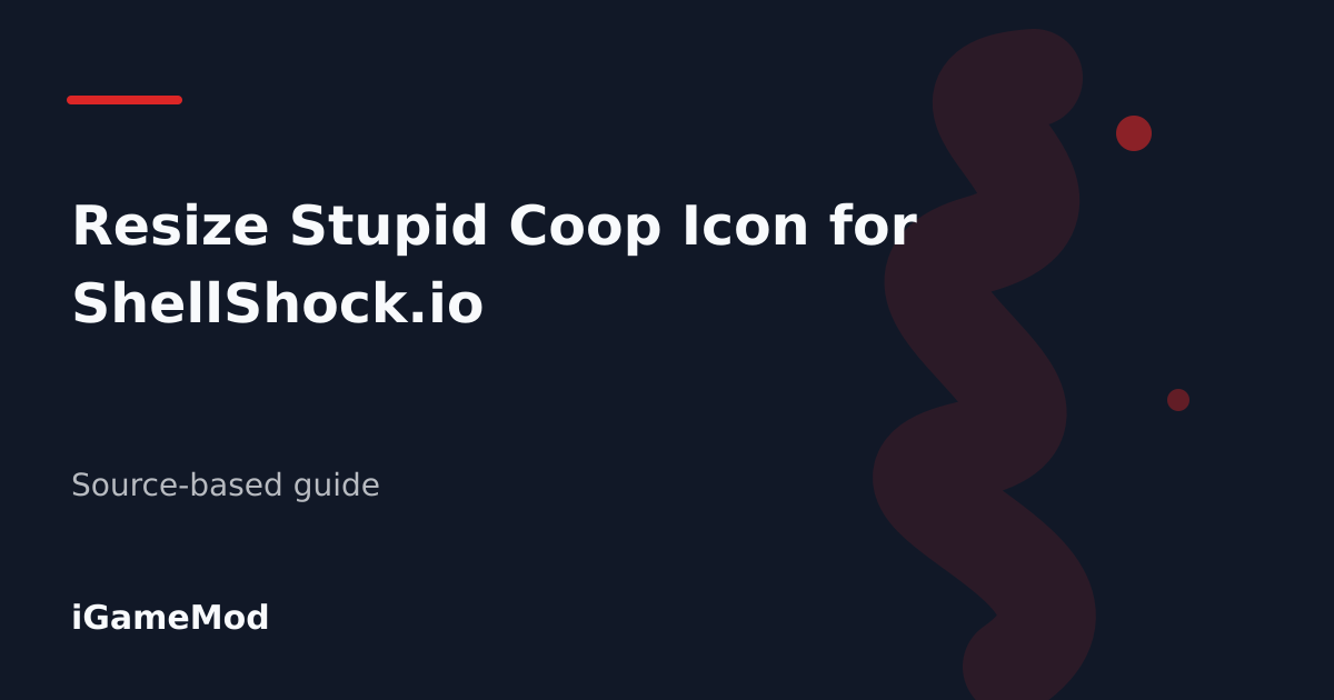 Editorial cover for Resize Stupid Coop Icon for ShellShock.io