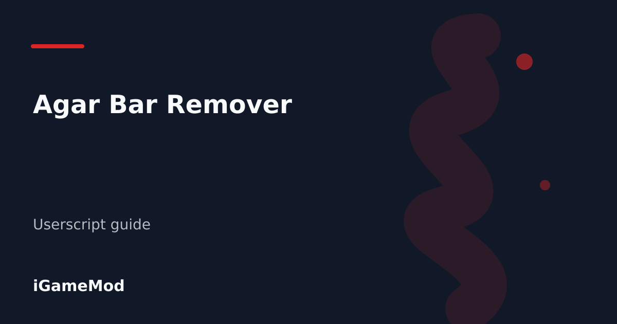 Editorial cover for Agar Bar Remover