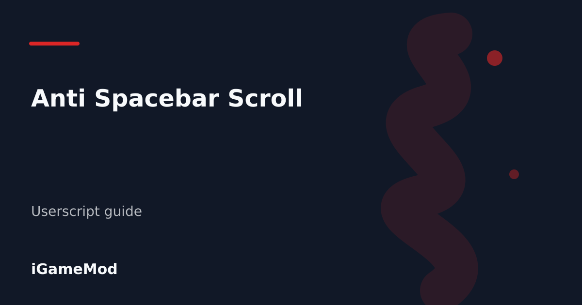 Editorial cover for Anti Spacebar Scroll
