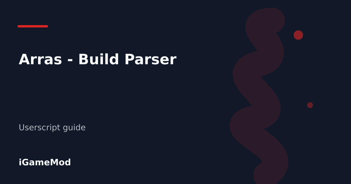 Editorial cover for Arras - Build Parser