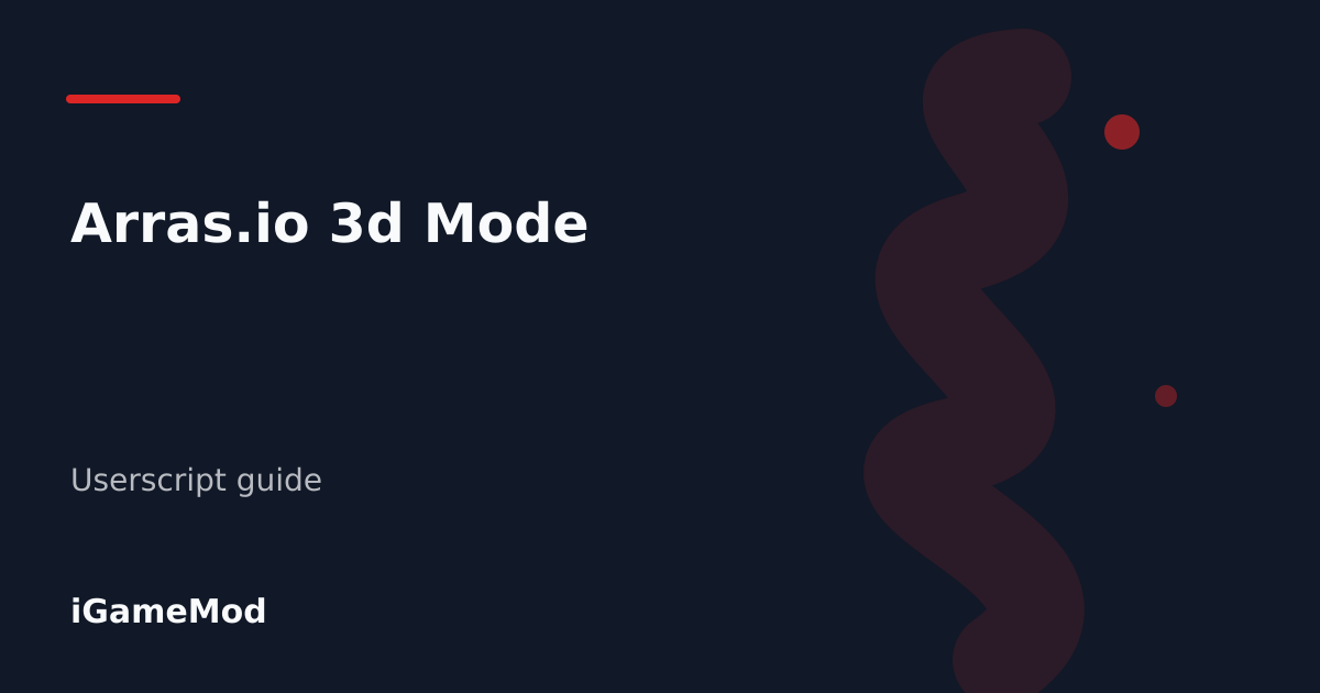 Editorial cover for Arras.io 3d Mode
