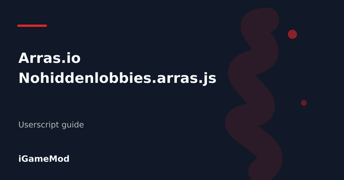 Editorial cover for Arras.io Nohiddenlobbies.arras.js