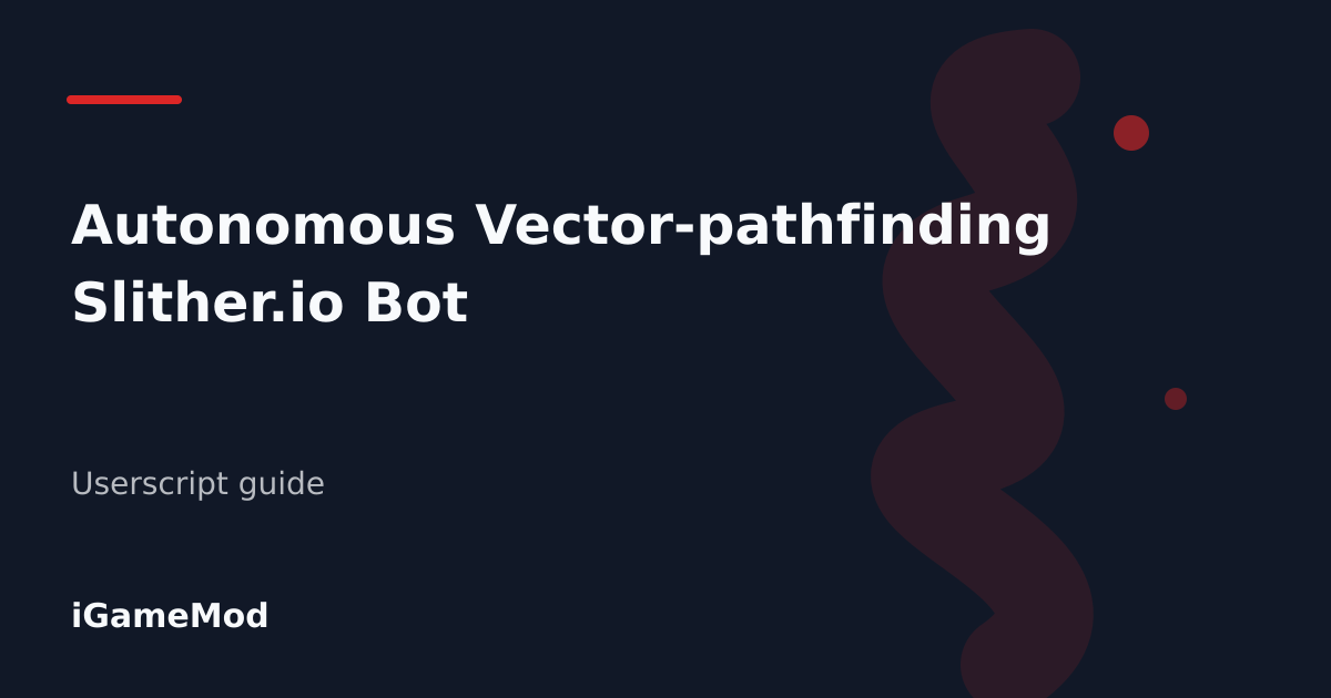 Editorial cover for Autonomous Vector-pathfinding Slither.io Bot