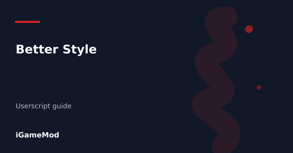 Editorial cover for Better Style