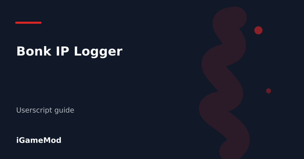 Editorial cover for Bonk IP Logger
