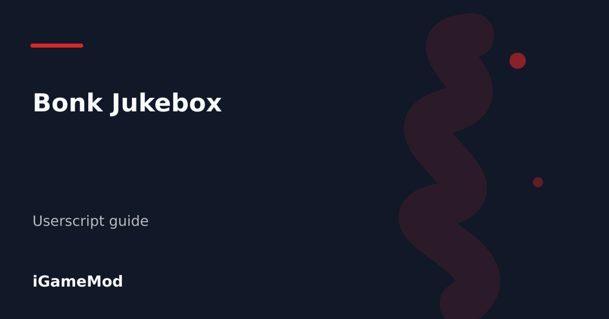 Editorial cover for Bonk Jukebox