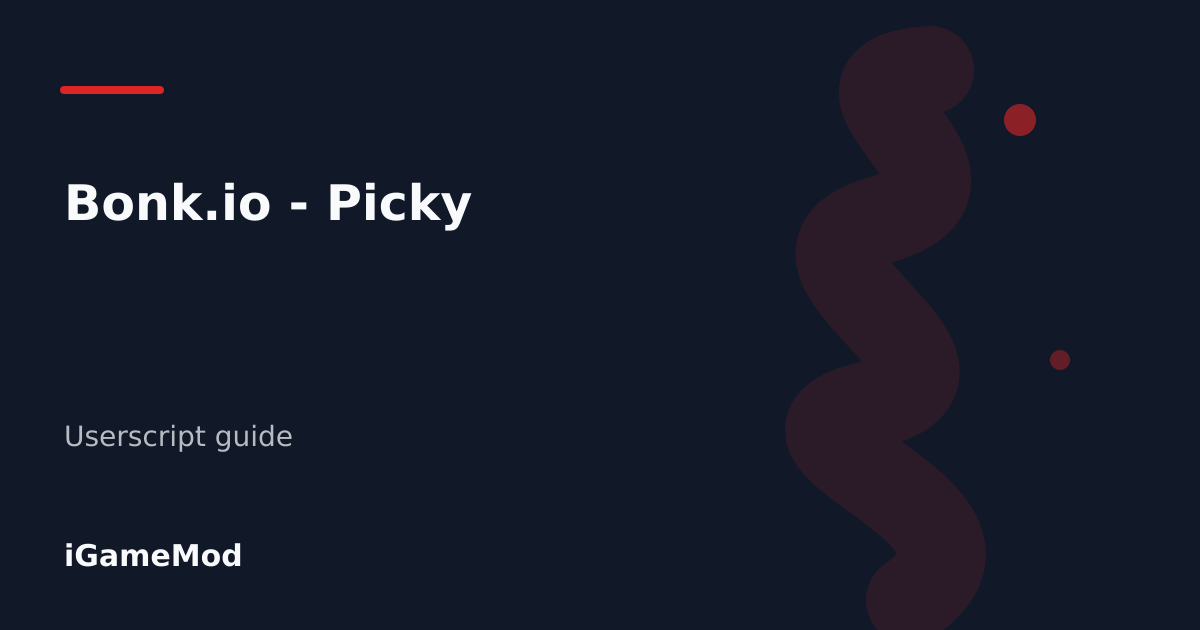 Editorial cover for Bonk.io - Picky