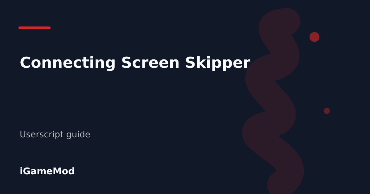 Editorial cover for Connecting Screen Skipper