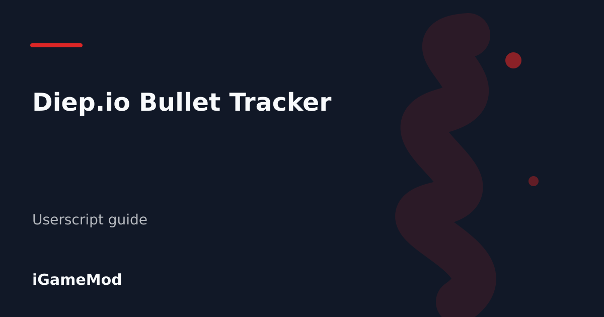 Editorial cover for Diep.io Bullet Tracker