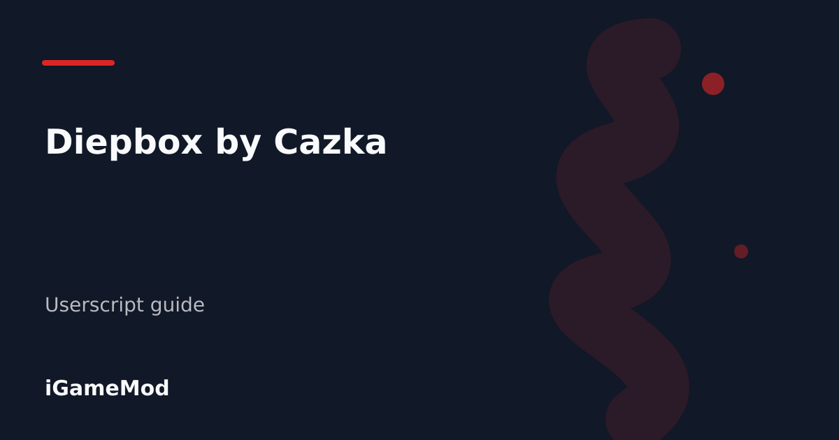Editorial cover for Diepbox by Cazka