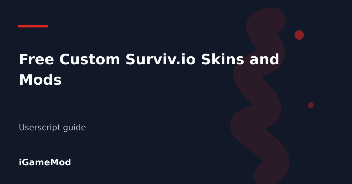 Editorial cover for Free Custom Surviv.io Skins and Mods