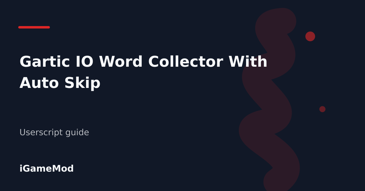 Editorial cover for Gartic IO Word Collector With Auto Skip