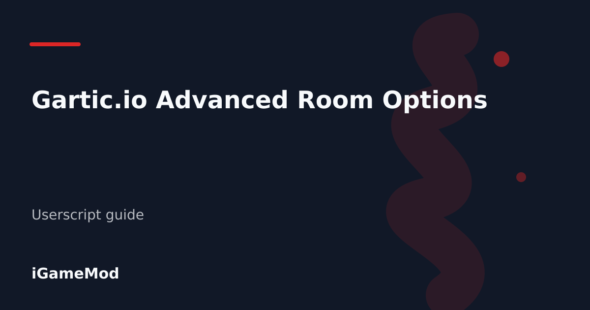 Editorial cover for Gartic.io Advanced Room Options