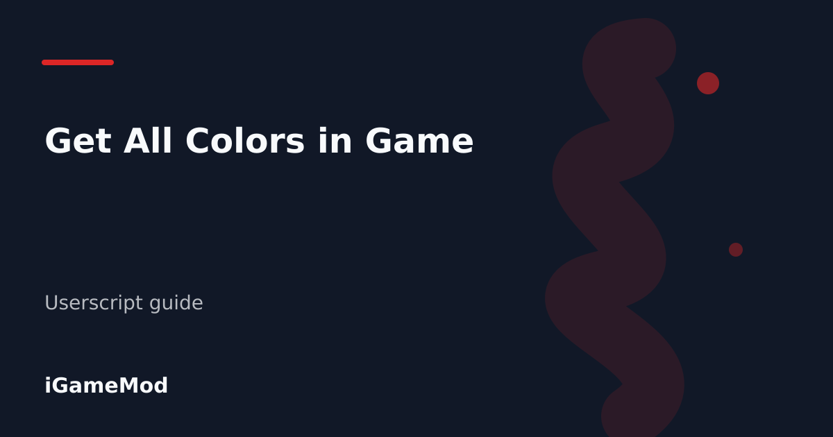 Editorial cover for Get All Colors in Game