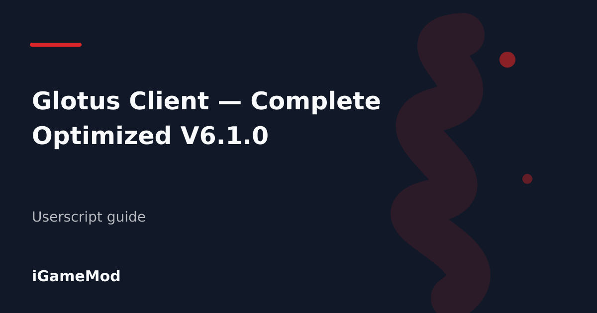 Editorial cover for Glotus Client — Complete Optimized V6.1.0