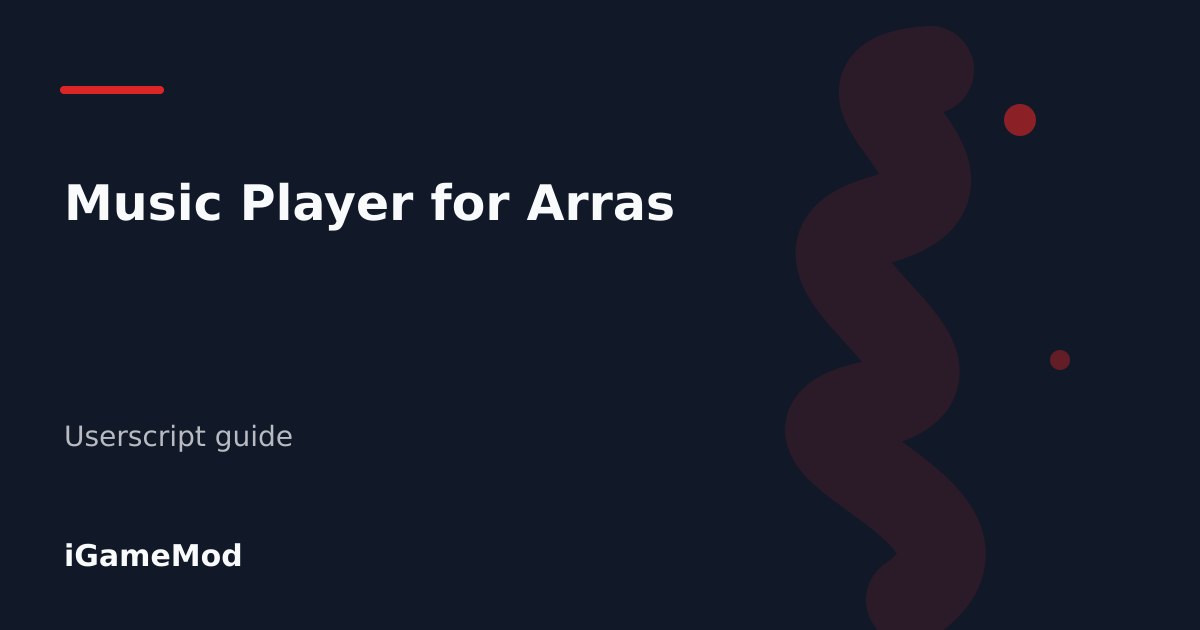 Editorial cover for Music Player for Arras