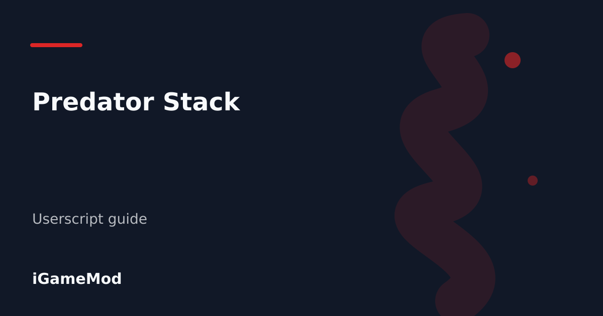 Editorial cover for Predator Stack
