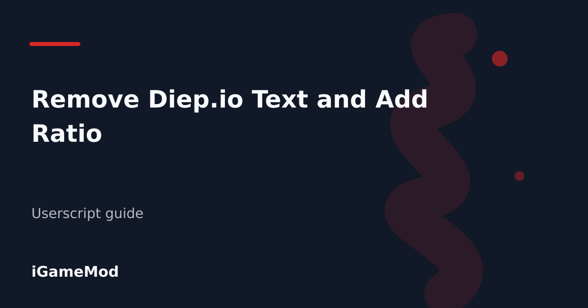 Editorial cover for Remove Diep.io Text and Add Ratio