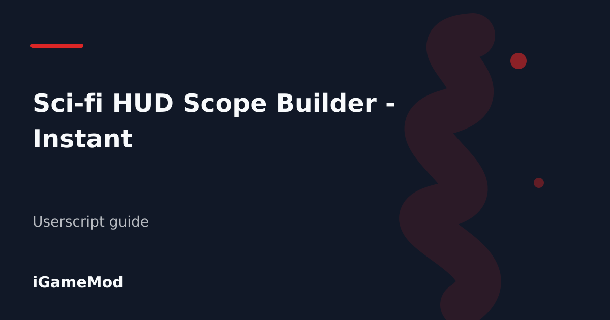 Editorial cover for Sci-fi HUD Scope Builder - Instant