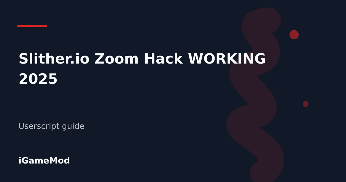 Editorial cover for Slither.io Zoom Hack WORKING 2025