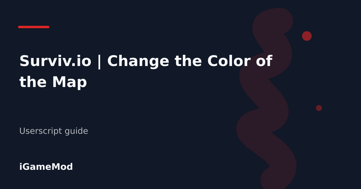 Editorial cover for Surviv.io | Change the Color of the Map