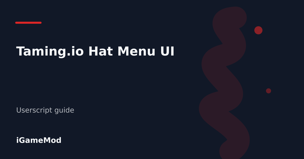 Editorial cover for Taming.io Hat Menu UI