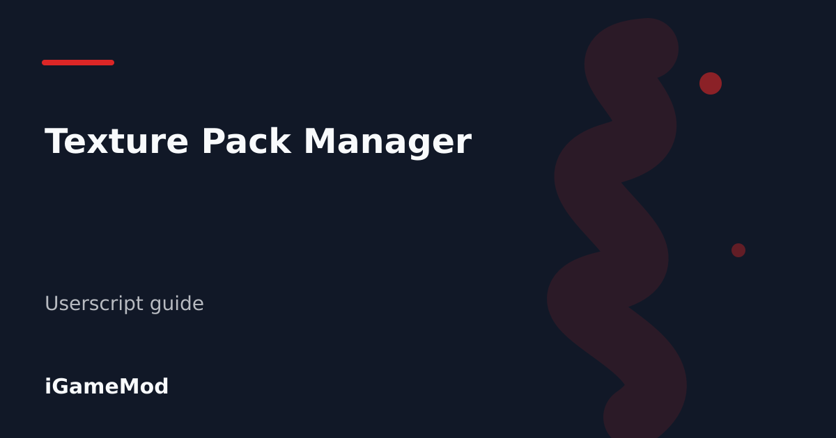 Editorial cover for Texture Pack Manager