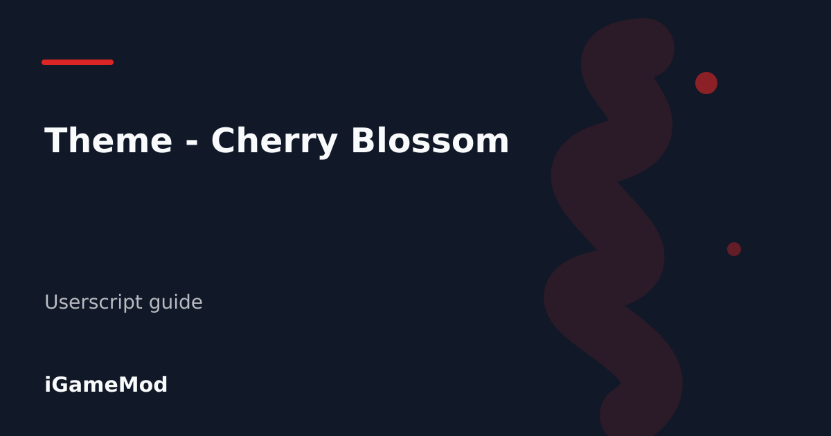 Editorial cover for Theme - Cherry Blossom