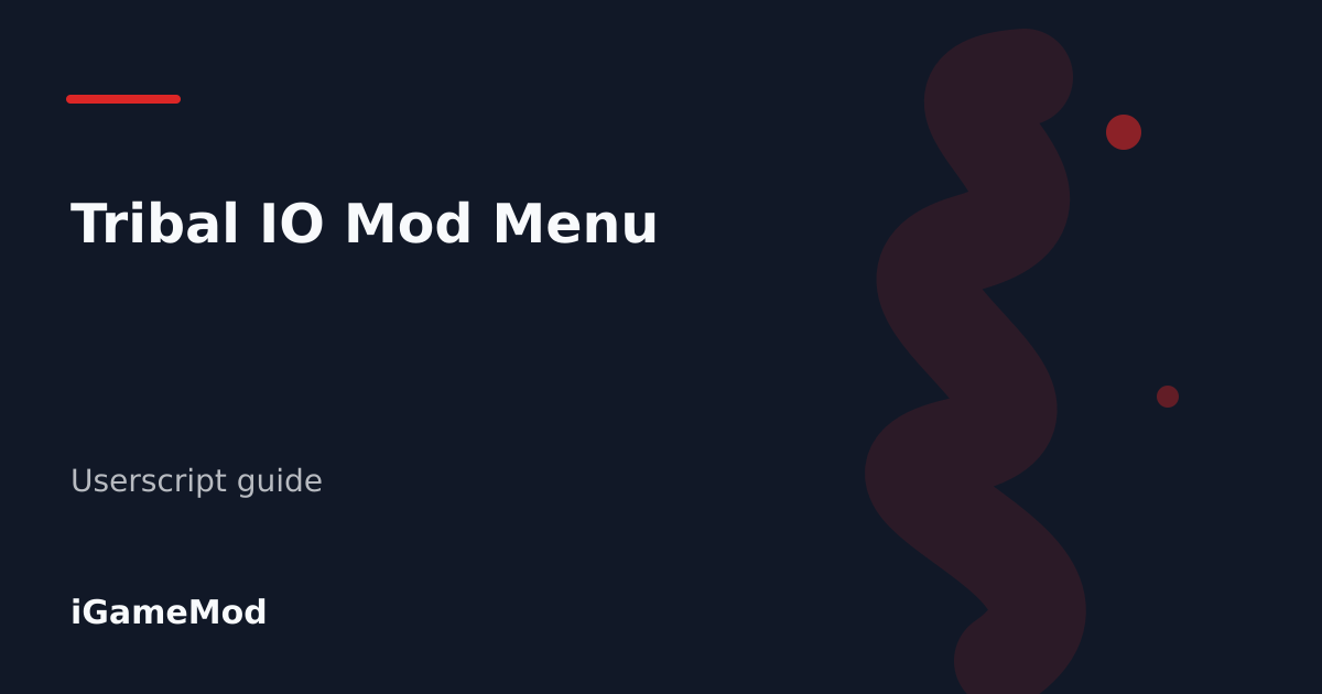 Editorial cover for Tribal IO Mod Menu