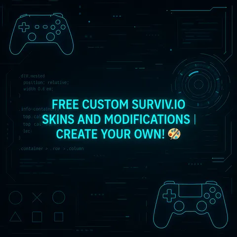 Free Custom Surviv.io Skins and Mods | Create Your Own! 🎨