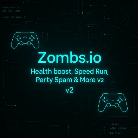 Zombs.io Auto Heal, Speed Run, Party Spam & More v2