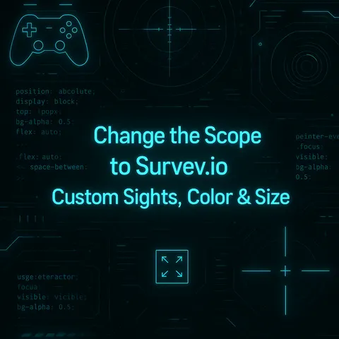 Change the Scope to Survev.io | Custom Sights, Color & Size